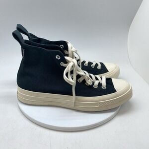 Converse Chuck Taylor All Star 70 Luxe Hi Sneakers Womens 9 Unisex Black‎ Canvas